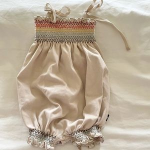 Rainbow bubble romper 2T